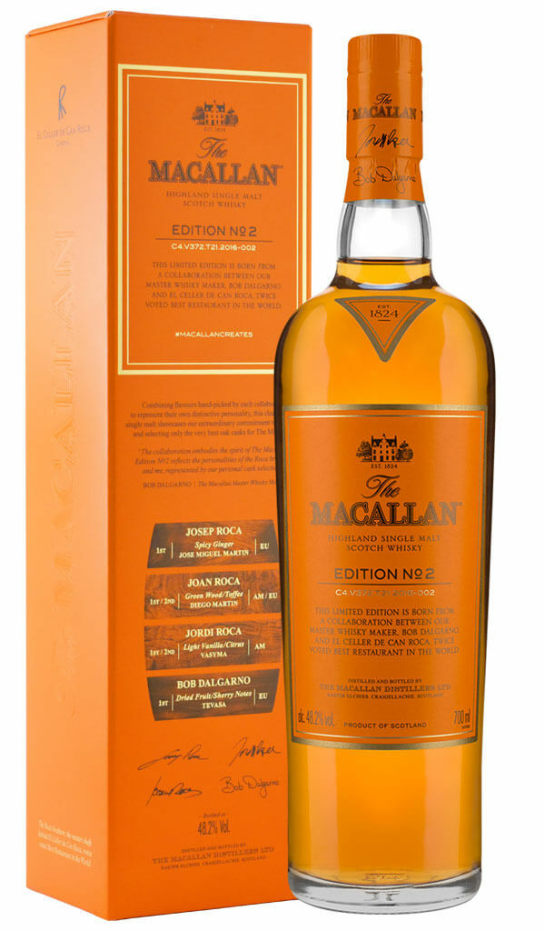Find out more or buy The Macallan Edition No. 2 700ml (Scotch Whisky) online at Wine Sellers Direct - Australia’s independent liquor specialists.