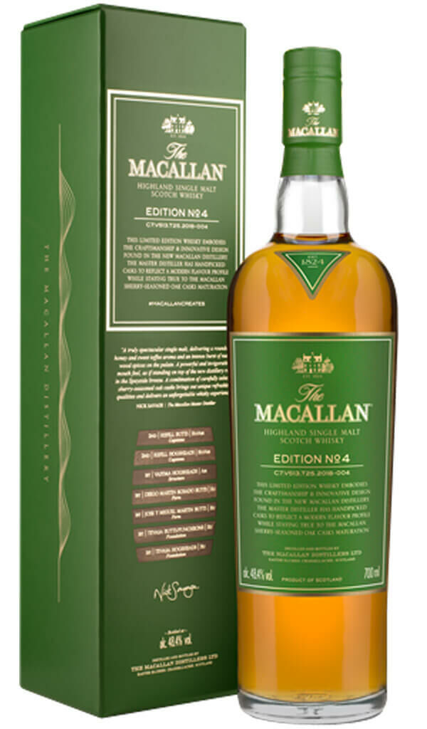 Find out more or buy The Macallan Edition No.4 700ml (Scotch Whisky) online at Wine Sellers Direct - Australia’s independent liquor specialists.