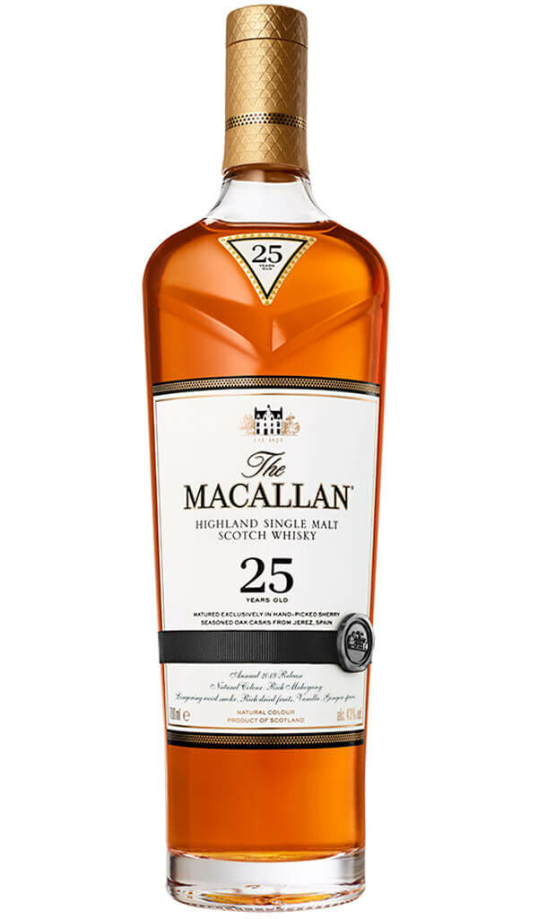 Find out more or buy The Macallan Sherry Oak 25 Year Old - 2019 Release (Scotch Whisky) online at Wine Sellers Direct - Australia’s independent liquor specialists.