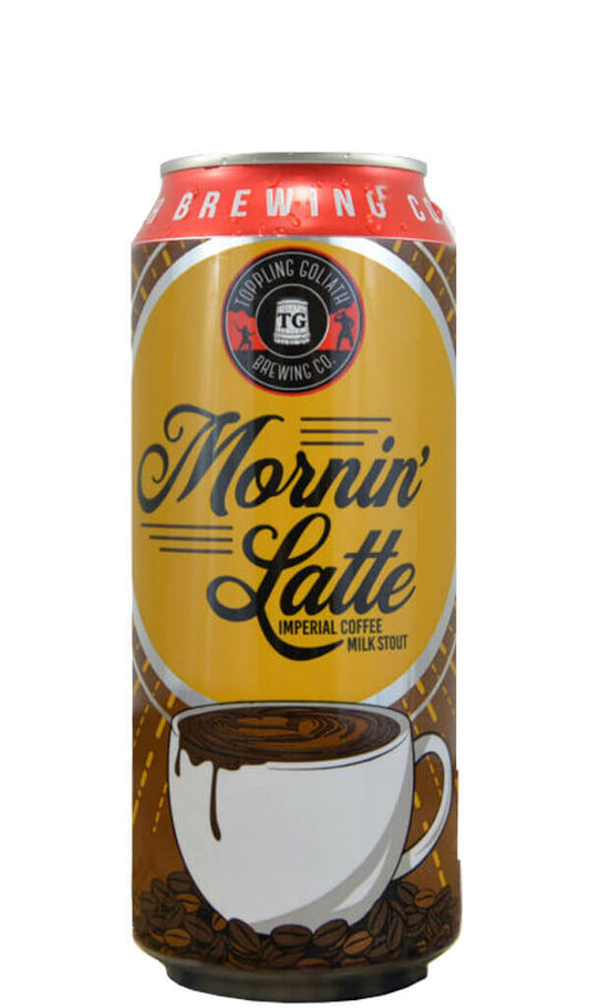 Find out more or buy Toppling Goliath Mornin Latte Imperial Coffee Milk Stout 473ml online at Wine Sellers Direct - Australia’s independent liquor specialists.