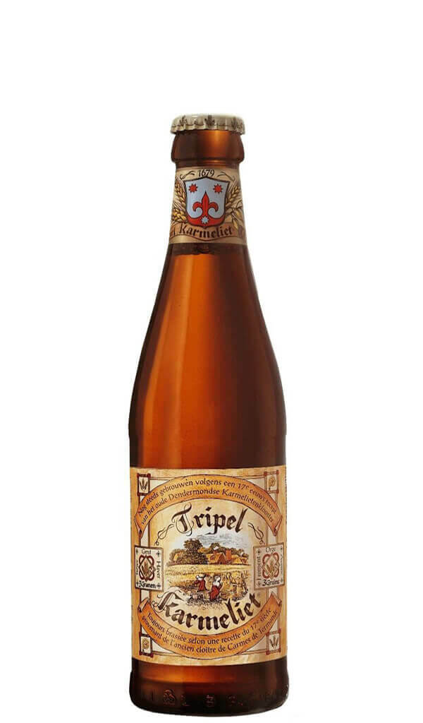 Tripel Karmeliet has hints of vanilla mixed with citrus aromas. Tripel Karmeliet has not only the lightness and freshness of wheat, but also the creaminess of oats together with a spicy lemony almost quinine dryness. Find out more or buy online at Wine Sellers Direct.