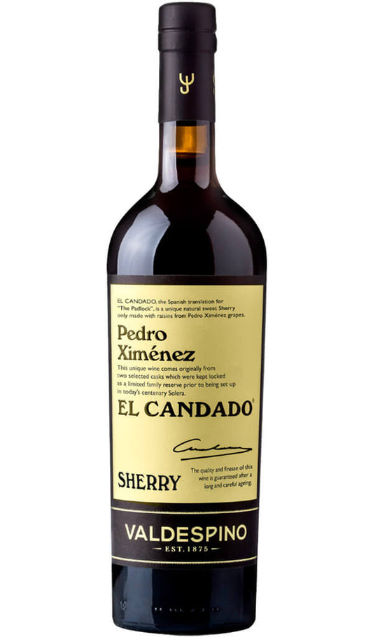 Find out more or buy Valdespino Pedro Ximenez El Candado Sherry 750ml (Spain) online at Wine Sellers Direct - Australia’s independent liquor specialists.