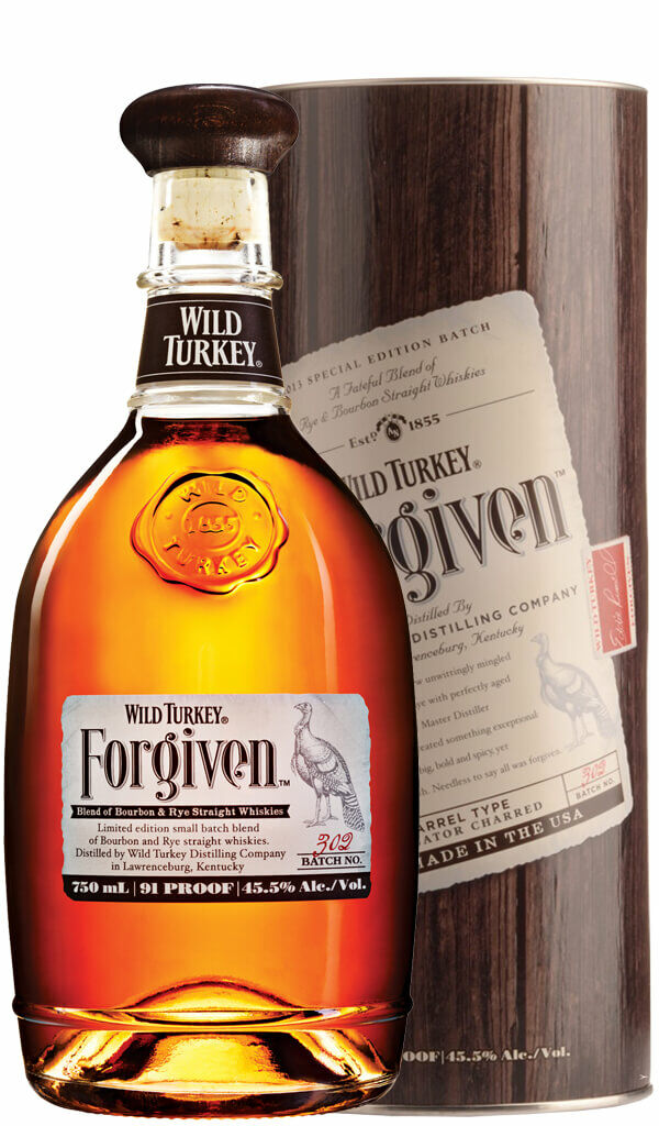 Find out more or buy Wild Turkey Forgiven Special Edition Rye & Straight Bourbon Batch 302 700ml online at Wine Sellers Direct - Australia’s independent liquor specialists.